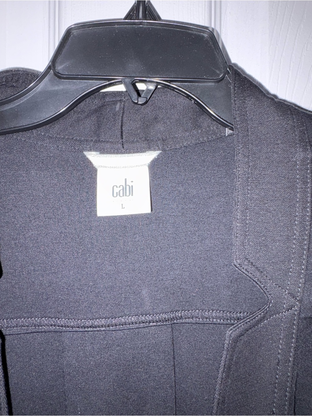 CAbi Black Asymmetrical Zip Blazer Jacket - Picture 2 of 4